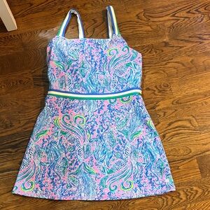 Lilly Pulitzer Pink and Blue Patterned Dress